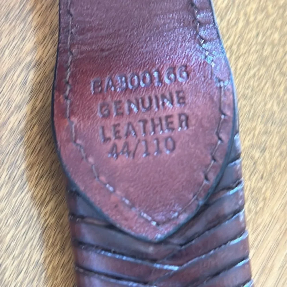 Bill Adler Studio leather woven belt